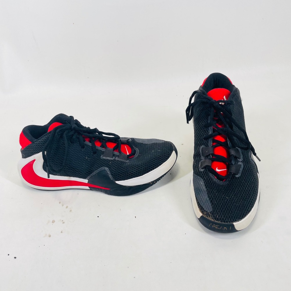 Nike Zoom Freak 1 Black White Red Basketball Shoes CJ5614-991 Mens 7.5